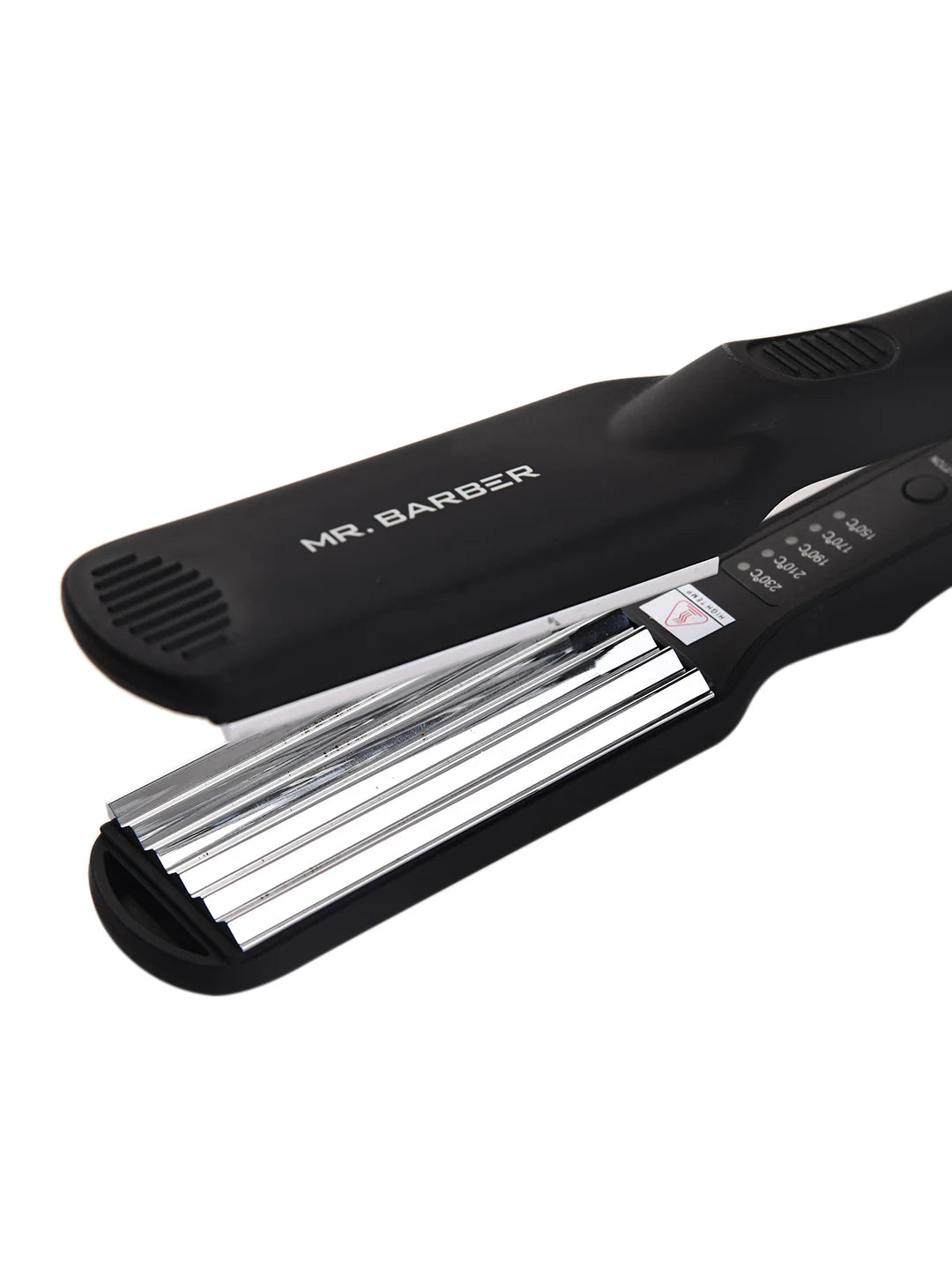 Mr. Barber Urban Style Classic Crimper – Extra Wide Nano Titanium Plate Hair Crimper for Professional Styling (Black)