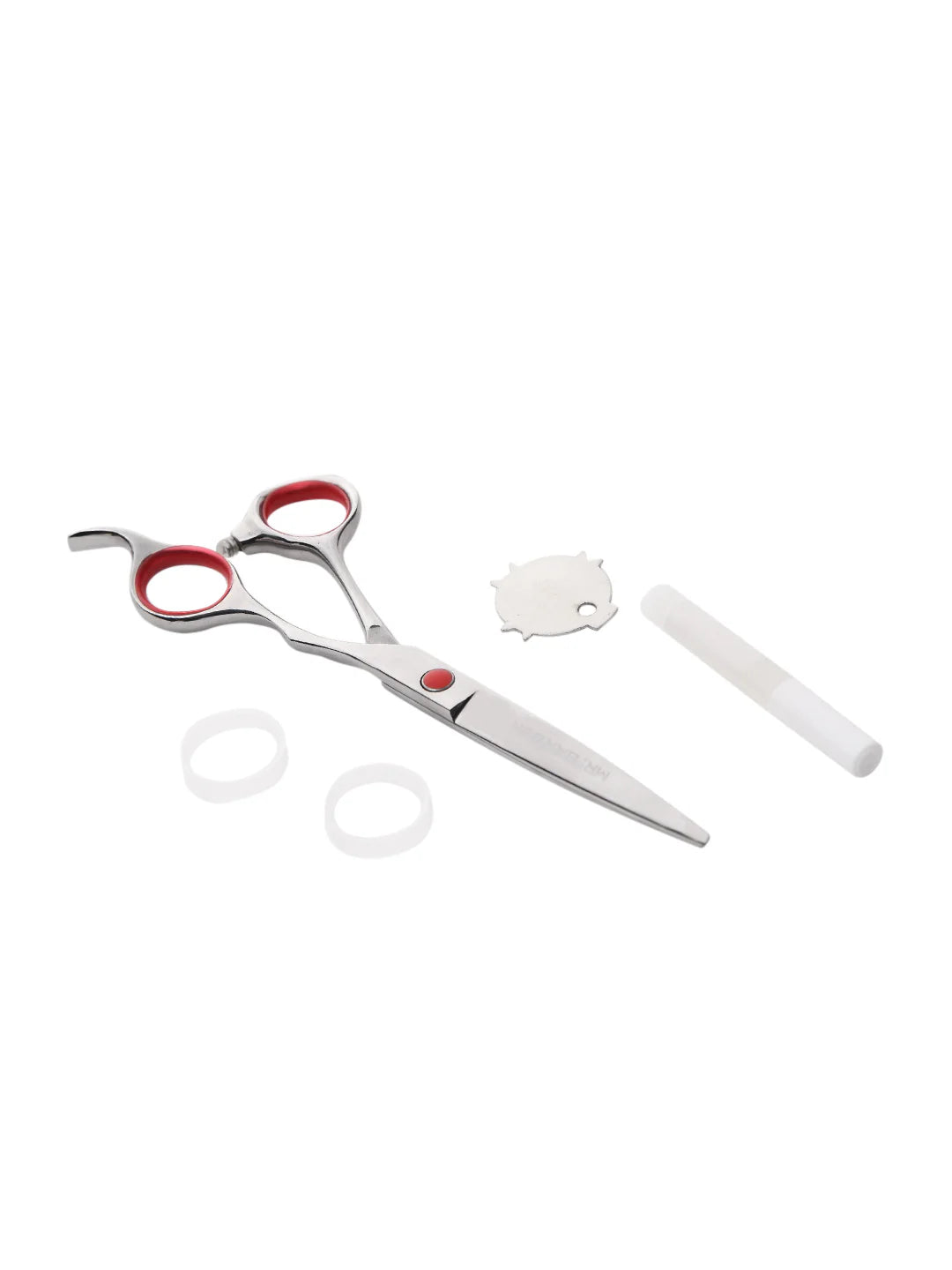 Mr Barber Classic X Series 5.5 inch (14 cm), Stainless Steel Professional Hair Cutting Scissors -Silver Ergonomic Design - 1 Piece