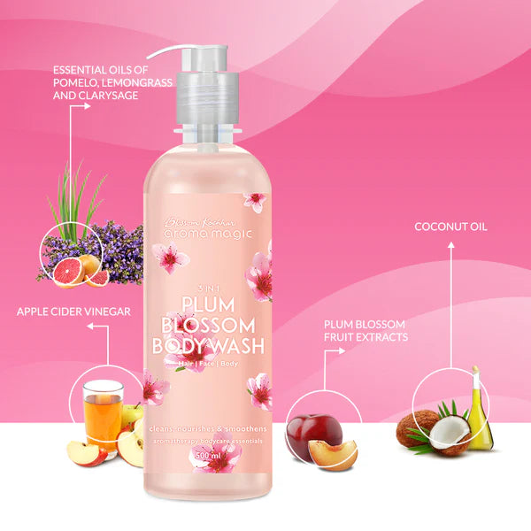 Blossom Kochhar - 3 in 1 Plum Blossom Body Wash For Skin, Hair, and Body