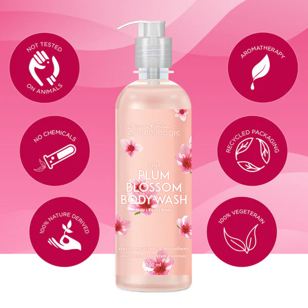 Blossom Kochhar - 3 in 1 Plum Blossom Body Wash For Skin, Hair, and Body