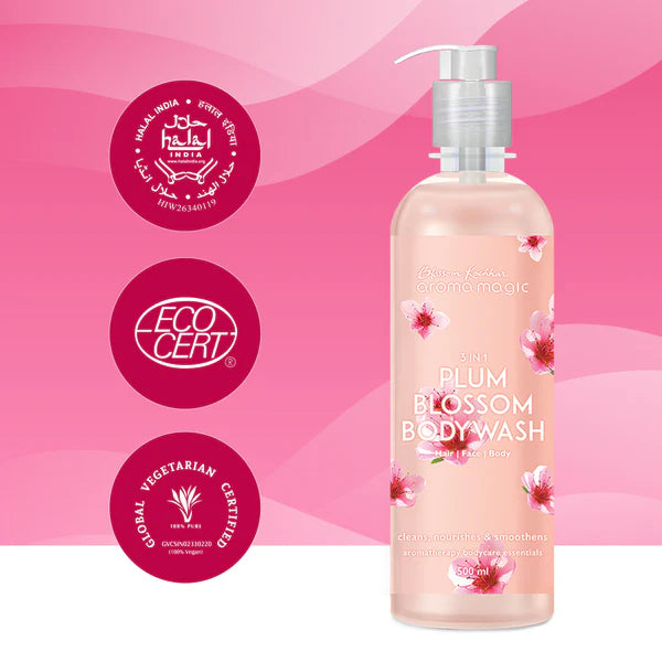 Blossom Kochhar - 3 in 1 Plum Blossom Body Wash For Skin, Hair, and Body