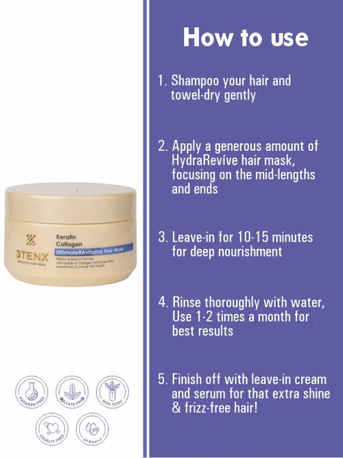 3TENX - ULTIMATE RÈVITALIZE HAIR MASK (500ml)