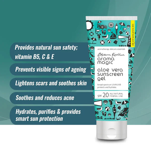 Blossom Kochhar - Aloe Vera Sunscreen Gel For Oily and Acne Prone Skin with SPF 20