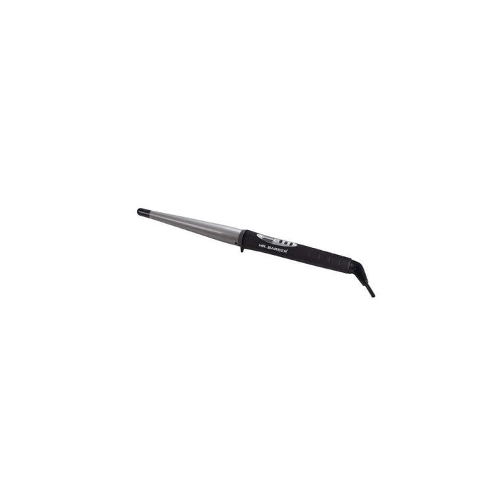 Mr. Barber Curl On Conical Tong 25mm Ceramic Infused Barrel, Hair Curling Tong - Black Hair Curler
