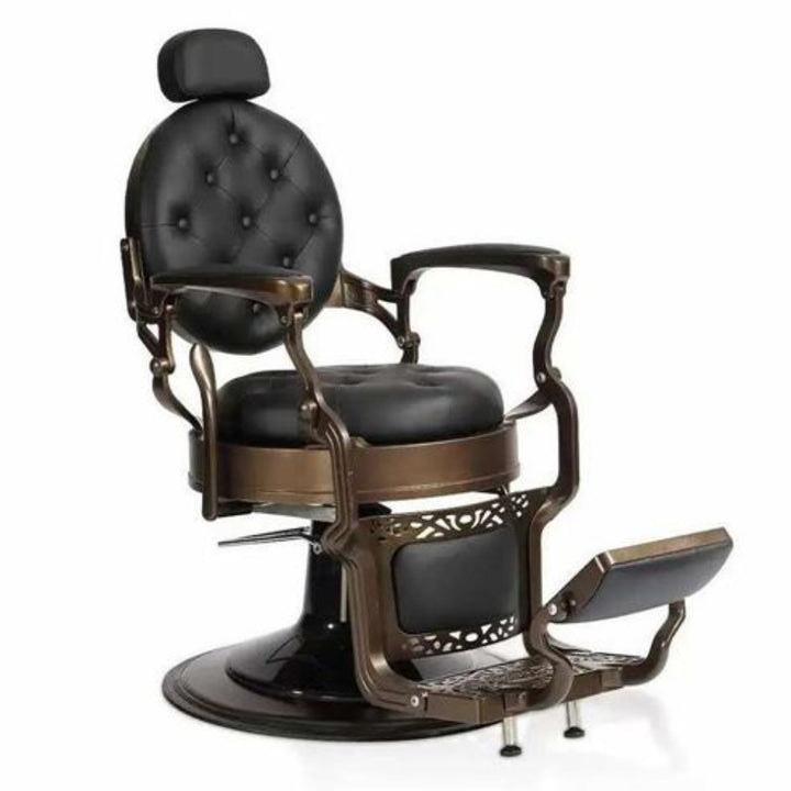 Crystal Barber Chair – Antique Design Hydraulic Reclining Salon Chair