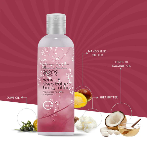 Blossom Kochhar - Honey & Shea Butter Body Lotion - Deep Hydration & Nourishment for Soft Skin