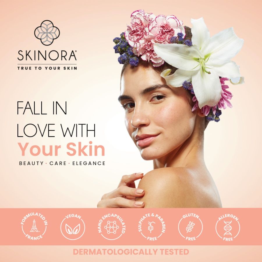 Skinora Vitamin E & Almond Oil Sugar Lip Scrub | For Instantly Brightened & Moisturized Lips| With Olive Oil, Sunflower Oil & Vegetable extracts| Vegan, Cruelty-free, and Dermatologically Tested - 10 gm