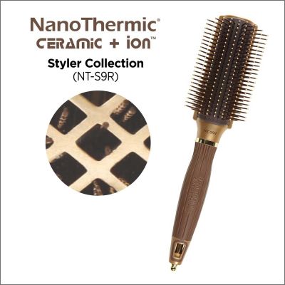 Olivia Garden NanoThermic Ceramic + Ion Styler Brush (1 Unit)