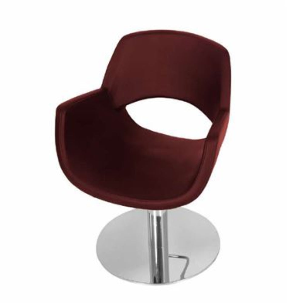 Smile Styling Chair – Italian Pump Base with Hydraulic Swivel Lock & Customizable Upholstery
