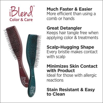 Olivia Garden iBlend Brush Teal-717-IB2 (1 Unit)