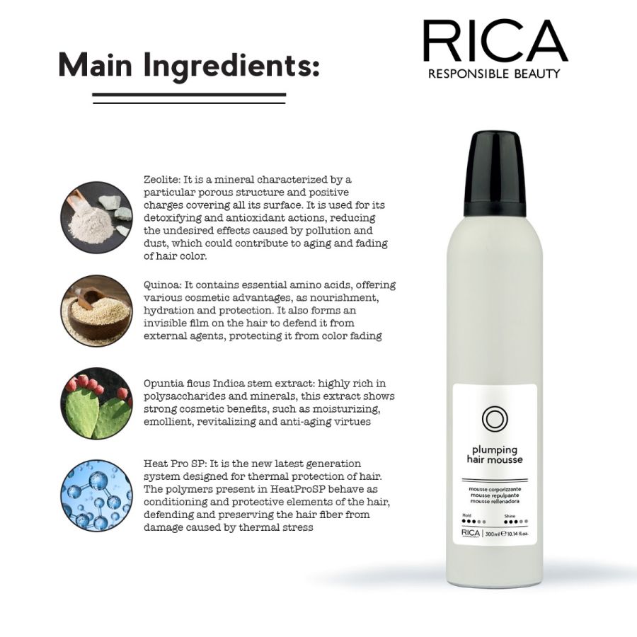 Rica Styling Plumping Hair Mousse 300 ml