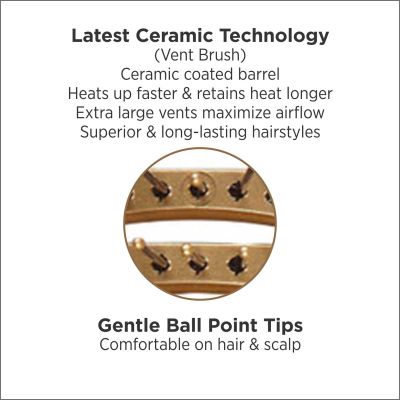 Olivia Garden NanoThermic Ceramic + Ion Styler Brush (1 Unit)